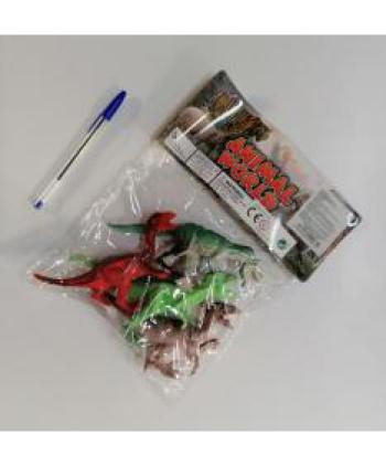 ANIMAL WORLD BOLSA 4 DINASAURIOS 1 UD