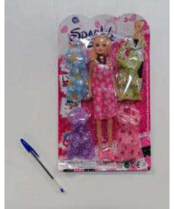 SPARKLE GIRL MUÑECA Y VESTIDOS 1 UD
