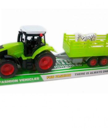 TRACTOR CON GANADO EN BURBUJA 1 UD