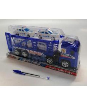 SUPER TRUCK TRAILER PORTA COCHE POLICE BURBUJA 1 UD