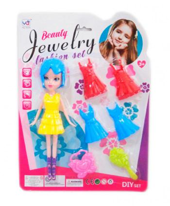 BL. MUÑECA CON VESTIDOS RIGIDOS 1 UD