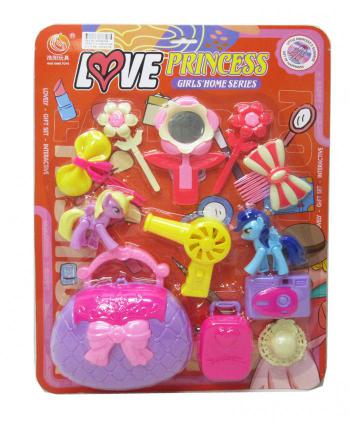 BL. BOLSO CON PONYS Y SECADOR 1 UD