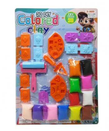 BL. ARCILLAS COLORES CON CORTADORES 1 UD