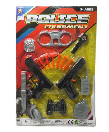 BL. POLICE EQUIPMENT 2 PISTOLAS Y PRISMATICOS 1 UD