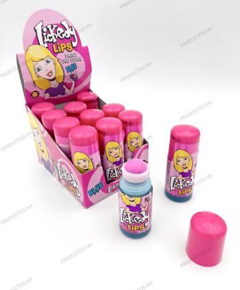 LICKEDY LIPS BLUE(RULON)ROSA 12 Uds