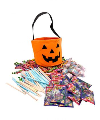 CALABAZA HALLOWEEN CON GOLOSINAS 1 Ud