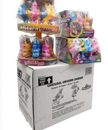 CAROUSEL UNICORN 21 DIPPER + 20 POO = 41 Uds