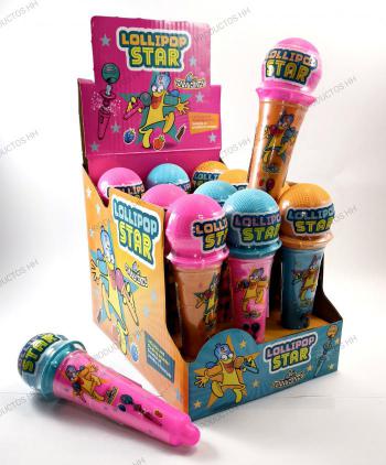 LOLLIPOP STAND MICROFONO CANDY 12 Uds
