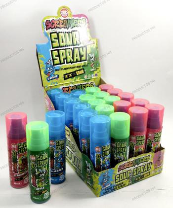 SCREAMERS SOUR SPRAY GRAFFITI SURTIDO 24 Uds 40 ml