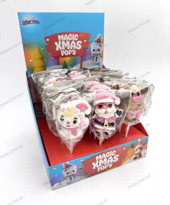 MAGIC XMAS POPS PIRULETAS NUBE NAVIDAD 24 Uds