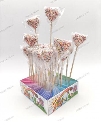 CORAZON GOMINOLA CON BOLITAS 30 Uds