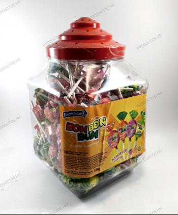BONBONBUM CHUPA SURTIDO 100 Uds COLOMBINA