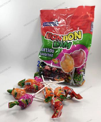 BONBONBUM CHUPA SURTIDO BOLSA 24 Uds COLOMBINA