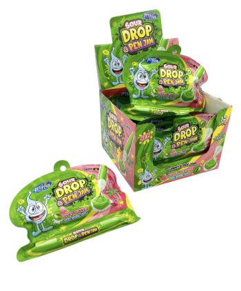 SOUR DROP & PEN JAM WATERMELON SANDIA 12 Uds