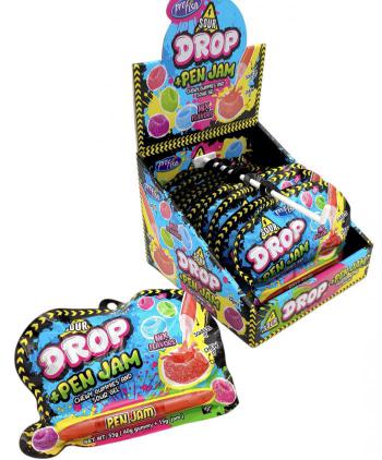 SOUR DROP & PEN JAM MIX FLAVOUR 12 Uds
