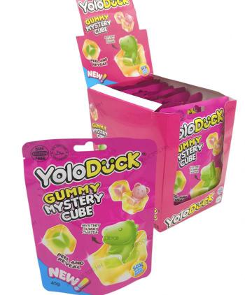 GUMMY MYSTERY CUBE YOLODUCK 45 grs 12 Uds