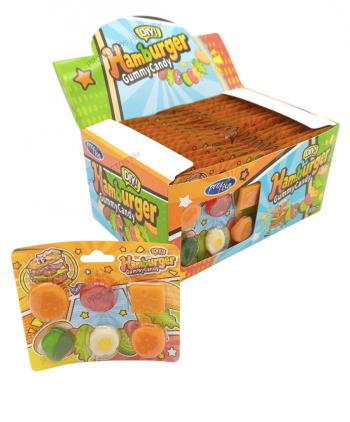 HAMBURGUESA GUMMY CANDY 12 grs 30 Uds
