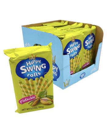 HAPPY SWING ROLLS PISTACHO 150 grs 1 Ud Caja 16 Uds