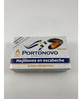 MEJILLONES ESCABECHE OL-120 FA 4/6 PORTONOVO