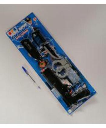 POLICE SUPER MATERIAL PISTOLA+ESPOSAS+CUCHILLO 1 UD