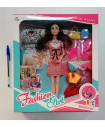 FASHION GIRL MUÑECA ARTICULADA COMPLEMENTOS 1 UD