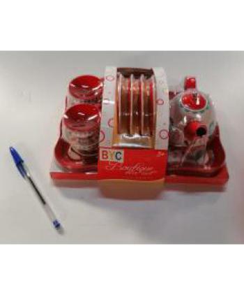 BOUTIQUE TEA SET METAL 1 UD