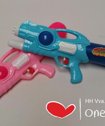 PISTOLA DE AGUA WATER GUN ROSA O AZUL 1 UD